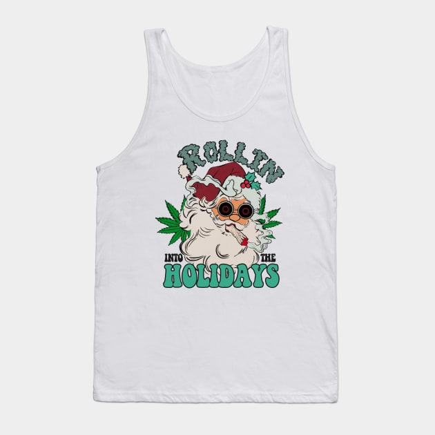 Rollin into the Holidays Tank Top by piksimp